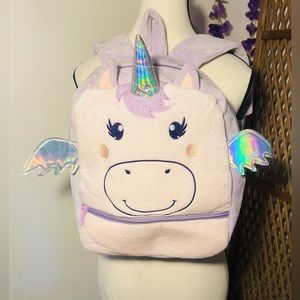Plush unicorn backpack